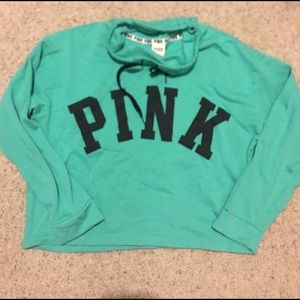 PINK vowel neck sweater